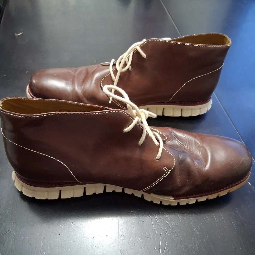 Cole Haan GRAND O.S Leather Chukka Boot Size 12